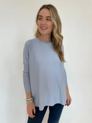 Sabrina Boxy Sweater - Light Denim