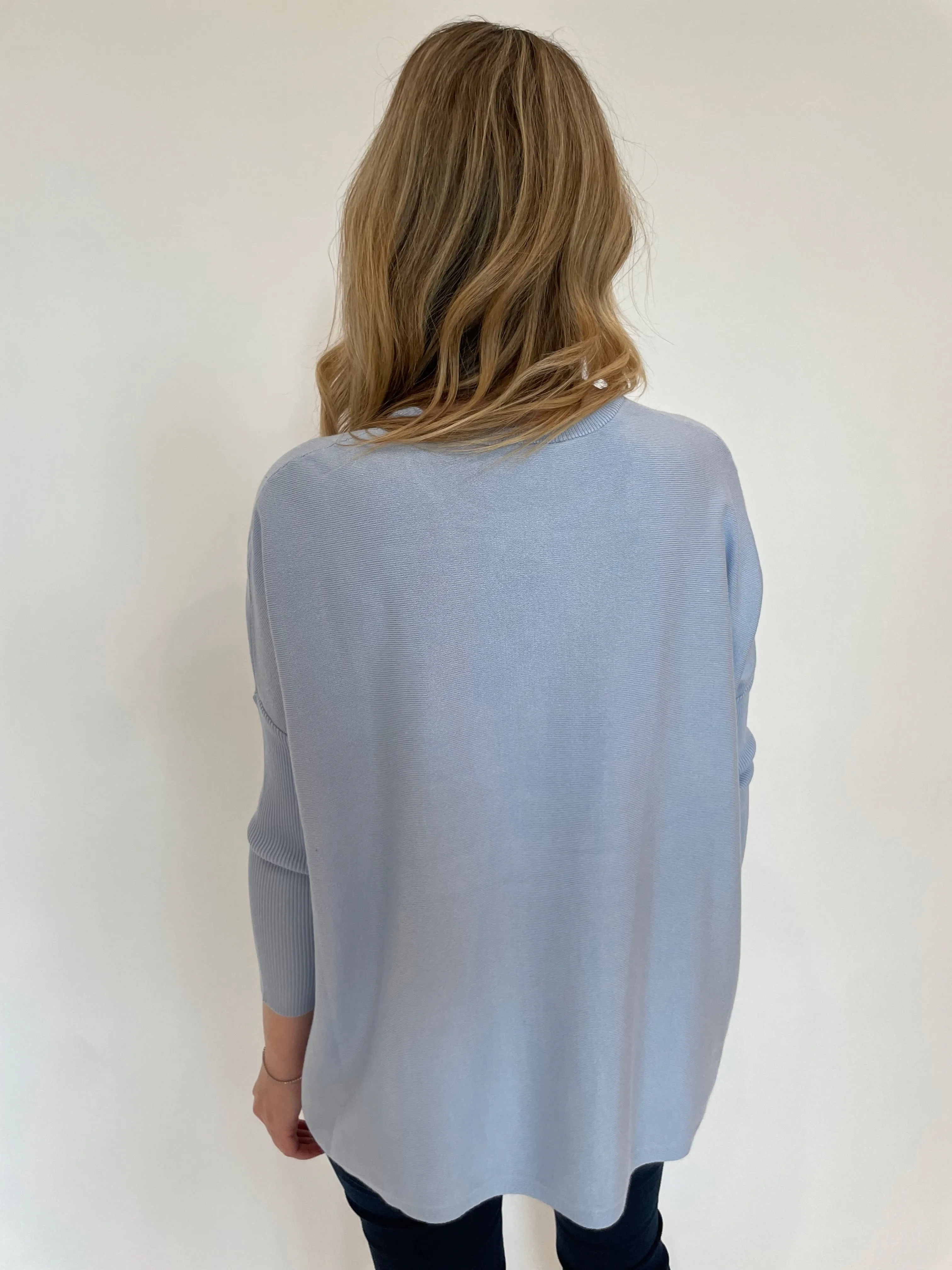 Sabrina Boxy Sweater - Light Denim