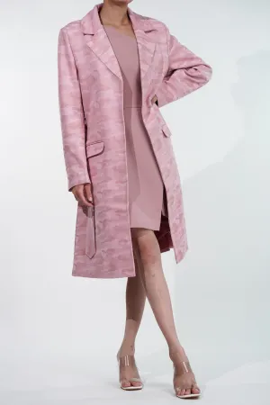 Sakura Camo Trench Coat