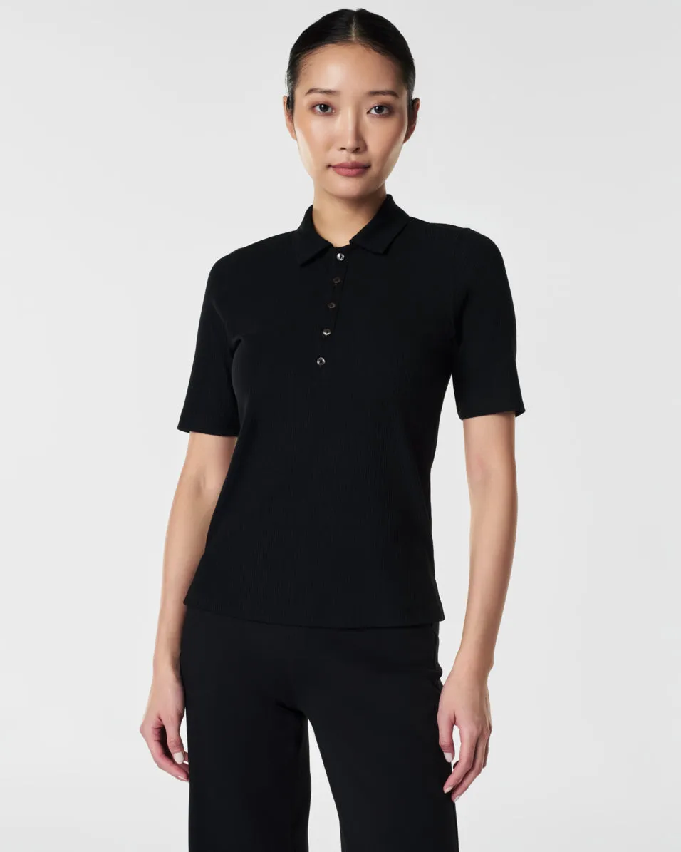 SPANX® Stretch Rib Polo Top