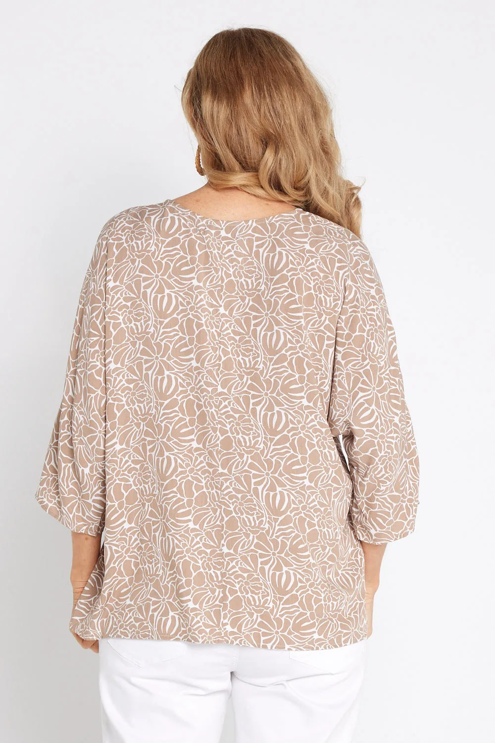 Summer Ease Top - Savanna Bloom