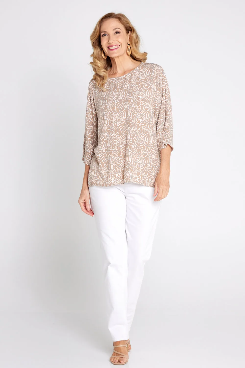 Summer Ease Top - Savanna Bloom