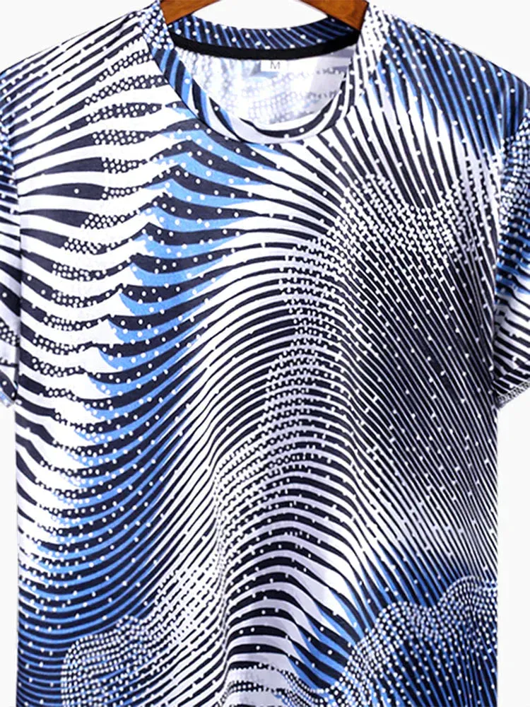 Textured Pattern T-Shirt