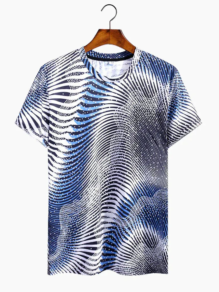 Textured Pattern T-Shirt