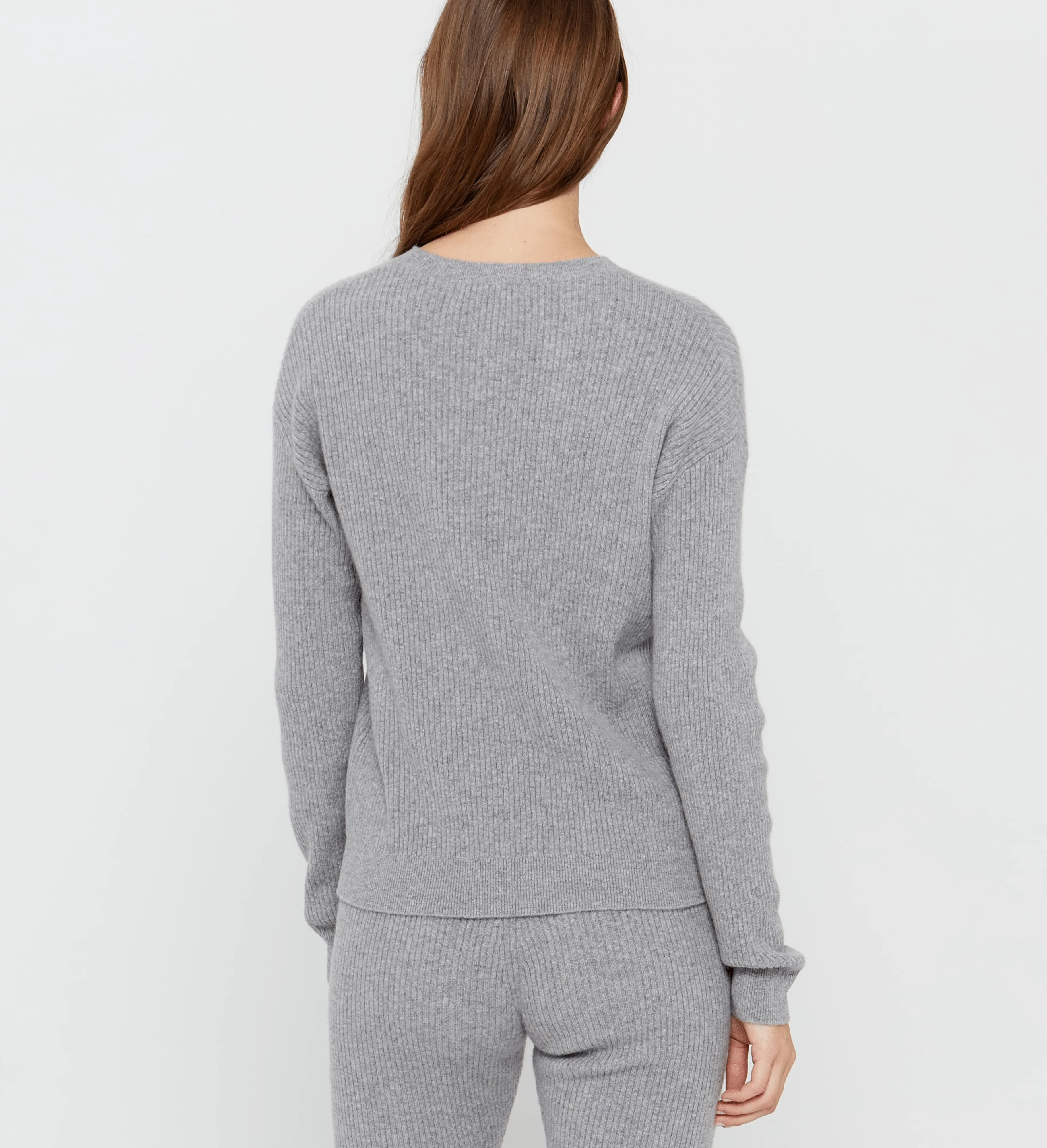 The Ribbed Crewneck Cashmere Sweater