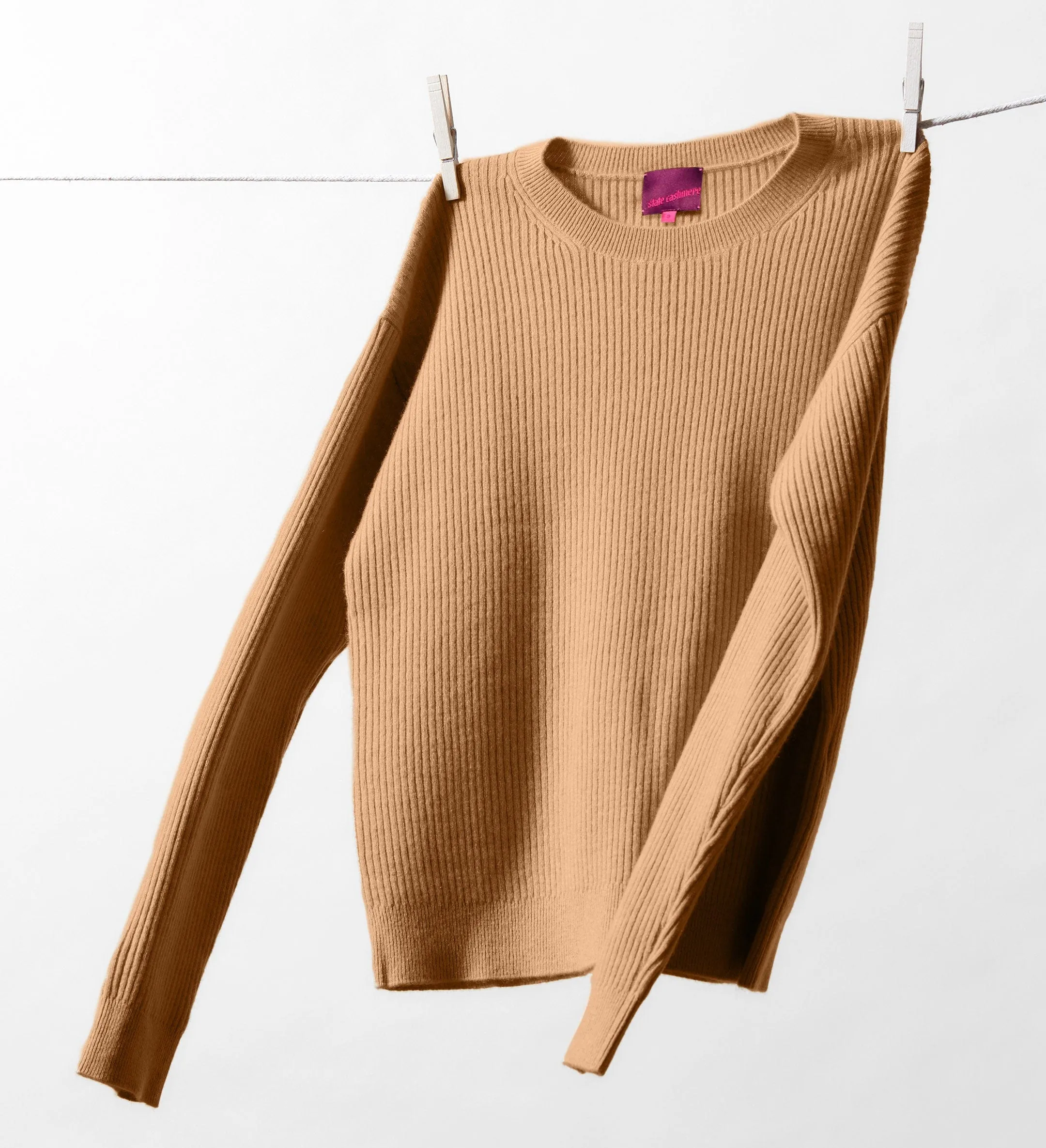 The Ribbed Crewneck Cashmere Sweater