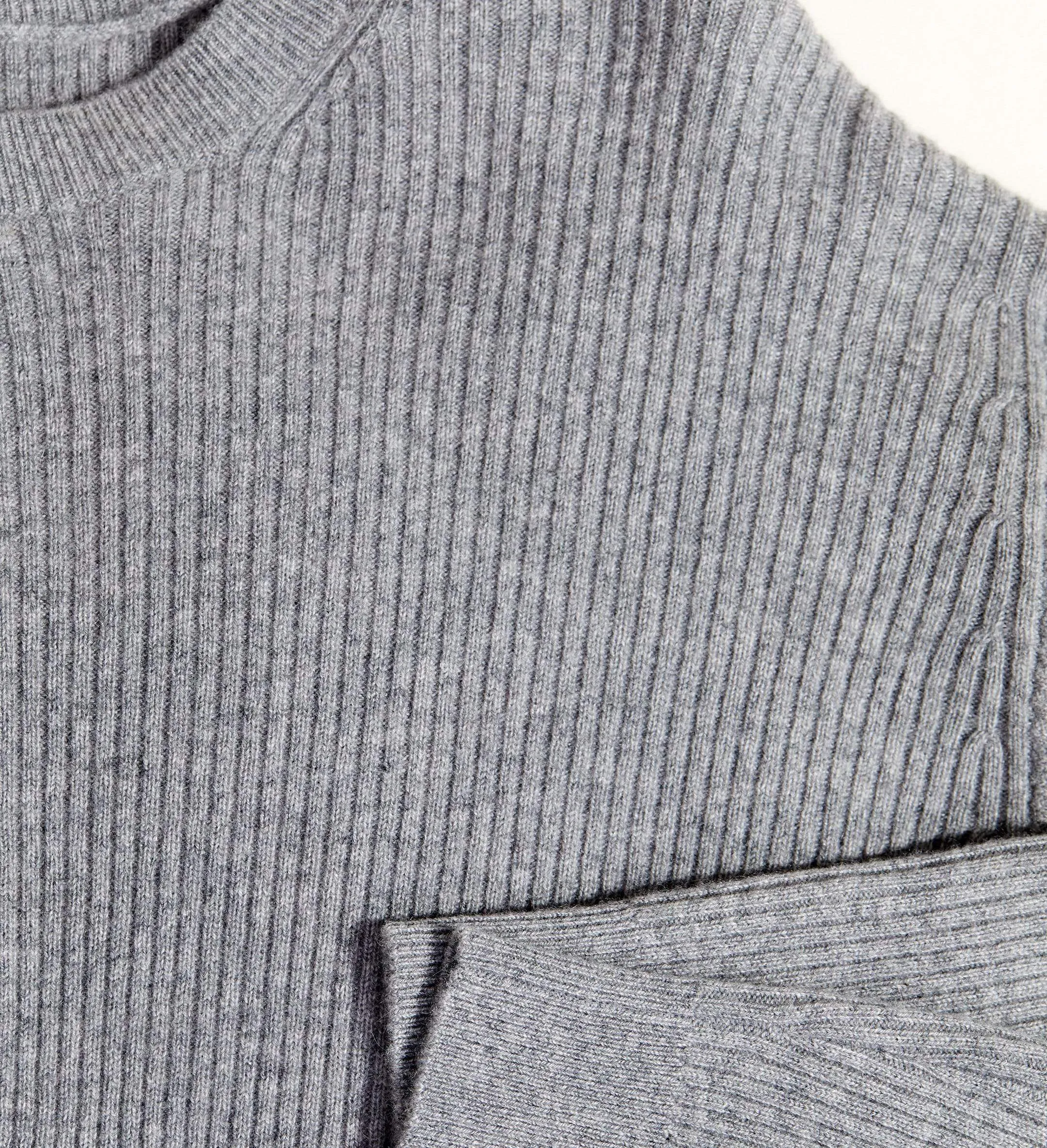 The Ribbed Crewneck Cashmere Sweater