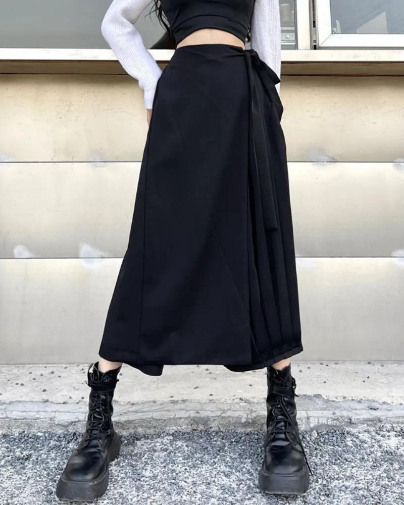 Wide Leg Skirt Pants