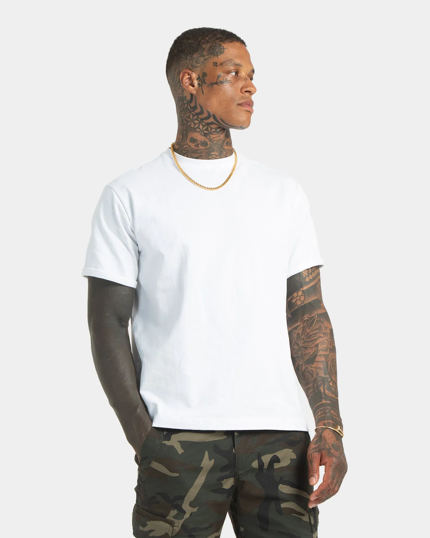 XXIII Santiago Rolled Sleeve T-Shirt White