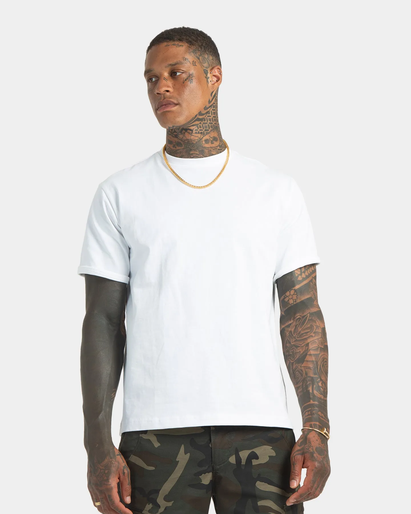 XXIII Santiago Rolled Sleeve T-Shirt White