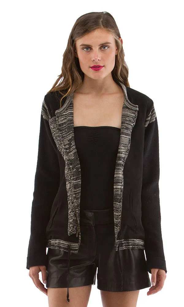 Zip Front Sweater Jacket